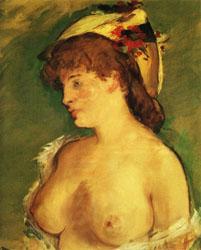 Edouard Manet Blonde Woman with Naked Breasts China oil painting art